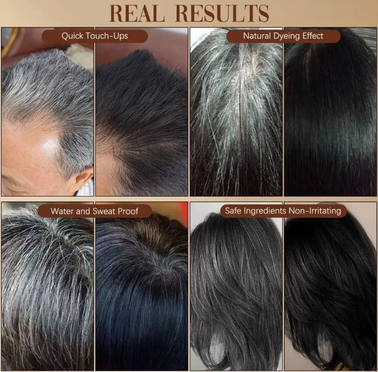 New 2 in 1 Comb Hair Dye