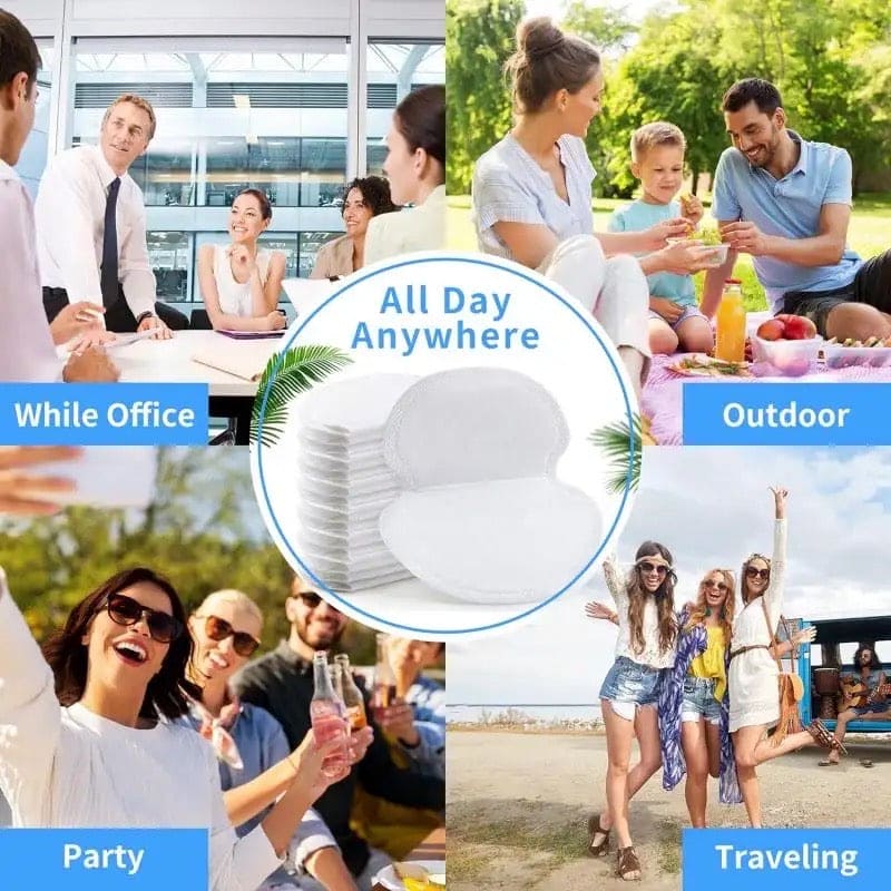 Sweat Pads, Unisex Summer Deodorants Underarm Anti Perspiration Sweat Pads
