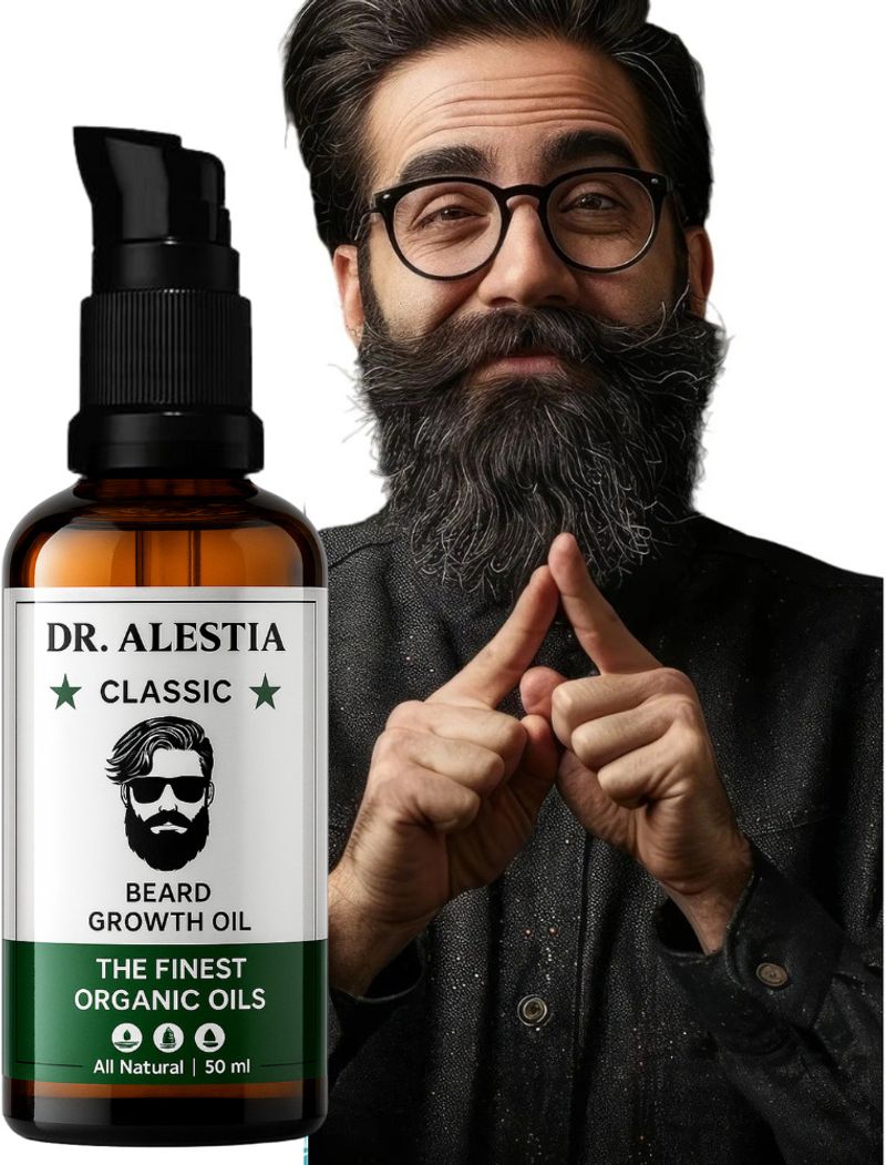 Dr. Alestia Advanced Beard Growth Oil | Argan Oil | Thicker & Healthier Beard