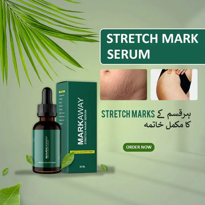 Markaway Stretch Mark Serum | Herbal Formula for Scars & Skin Elasticity | 30ml