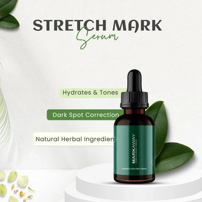 Markaway Stretch Mark Serum | Herbal Formula for Scars & Skin Elasticity | 30ml