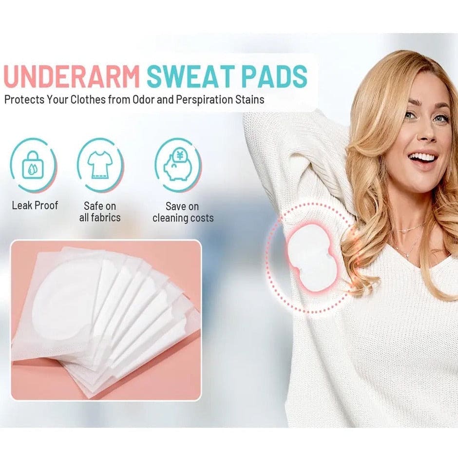 Sweat Pads, Unisex Summer Deodorants Underarm Anti Perspiration Sweat Pads