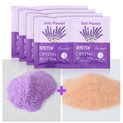 Lavender Crystal Jelly Spa Pedicure – Circulation & Anti-Swelling Foot Soak
