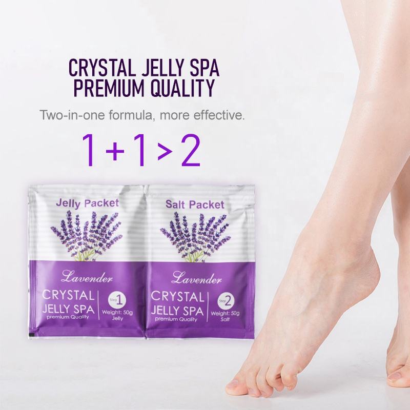 Lavender Crystal Jelly Spa Pedicure – Circulation & Anti-Swelling Foot Soak