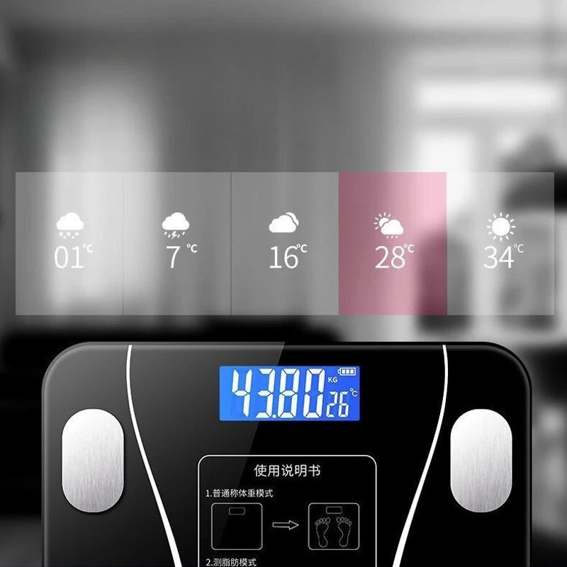 Smart Digital Body Weight Scale | Bluetooth, BMI & USB Charging