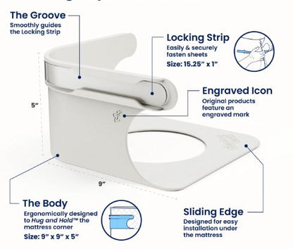 Smart Bed Sheet Lock (Pack of 4)