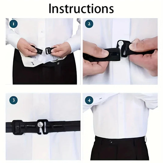 Elastic Shirt Fixer - Non-slip Nylon Suit Tie