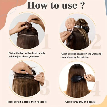 Soft Natural Straight Clip in Hair Extensions