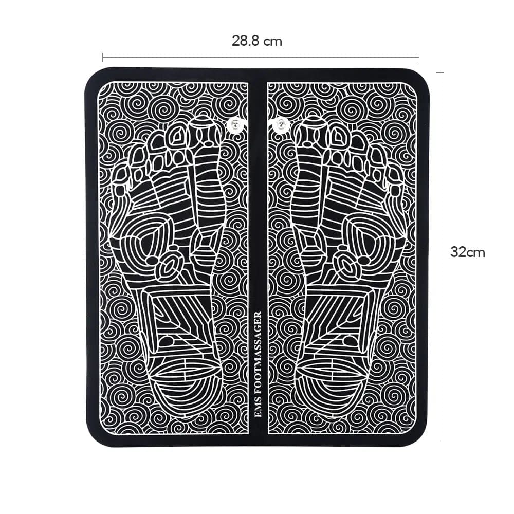 Electric EMS Foot Massager, Foldable Electric Foot Massage Mat, Acupressure Mat, Muscle Stimulation Foot Massager, Physiotherapy Foot Massager Pad, Leg Detox Spa Mat