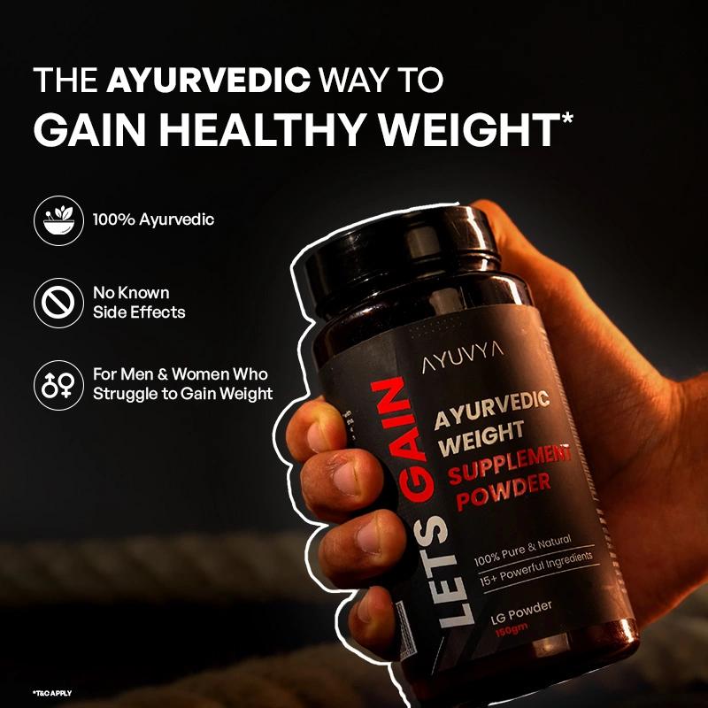 Weight Gainer for Men & Women | Natural Weight Gain Powder | Ashwagandha + Shatavari