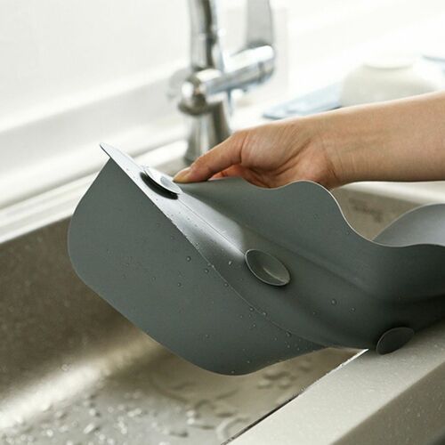 Silicone Kitchen Sink Splash Guard &amp; Water Blocking Board